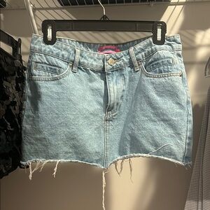 EDIKTED MINI JEAN SKIRT